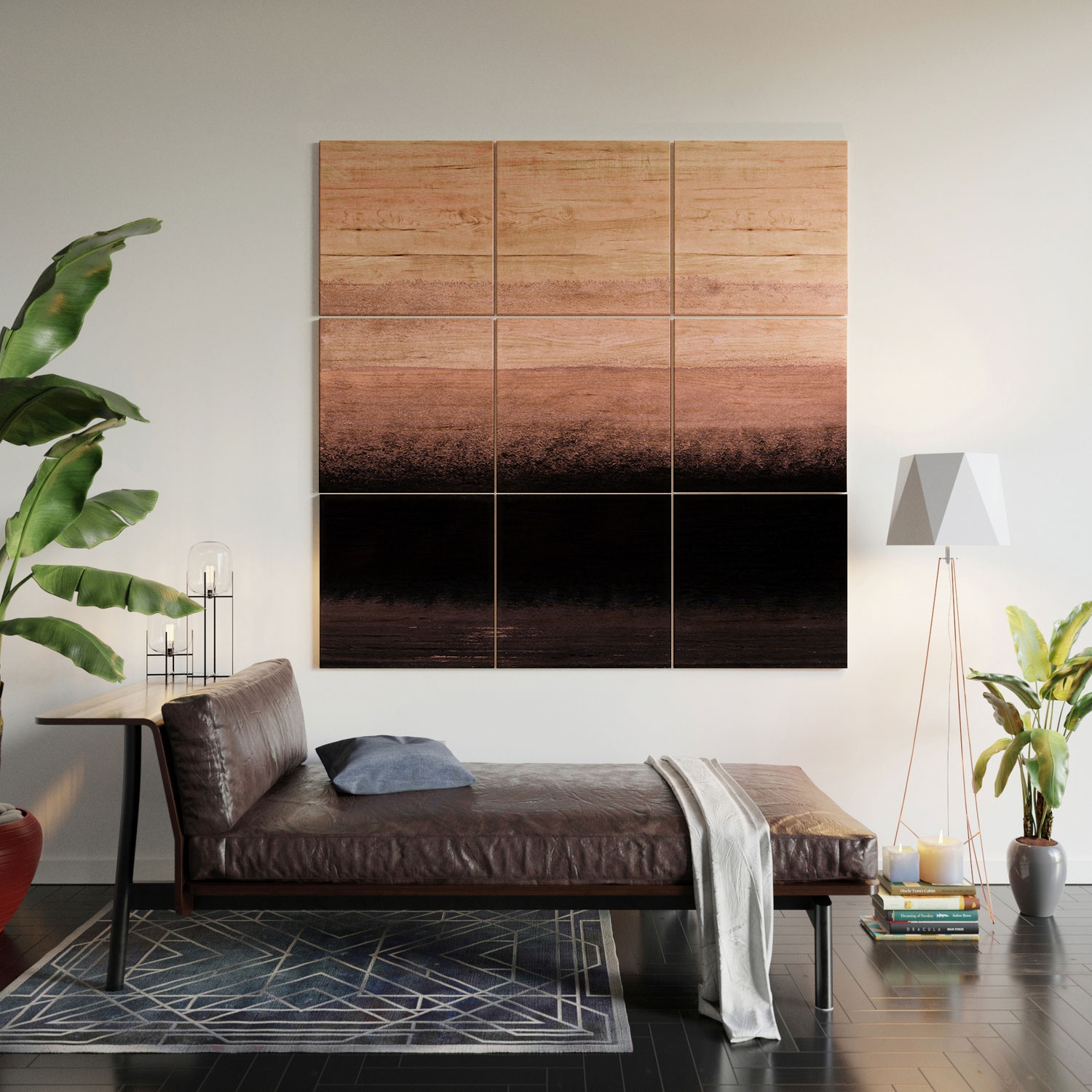Shades Of Pink by Iris Lehnhardt - Wood Wall Mural5' x 5' (Nine 20" wood Squares) - Image 4