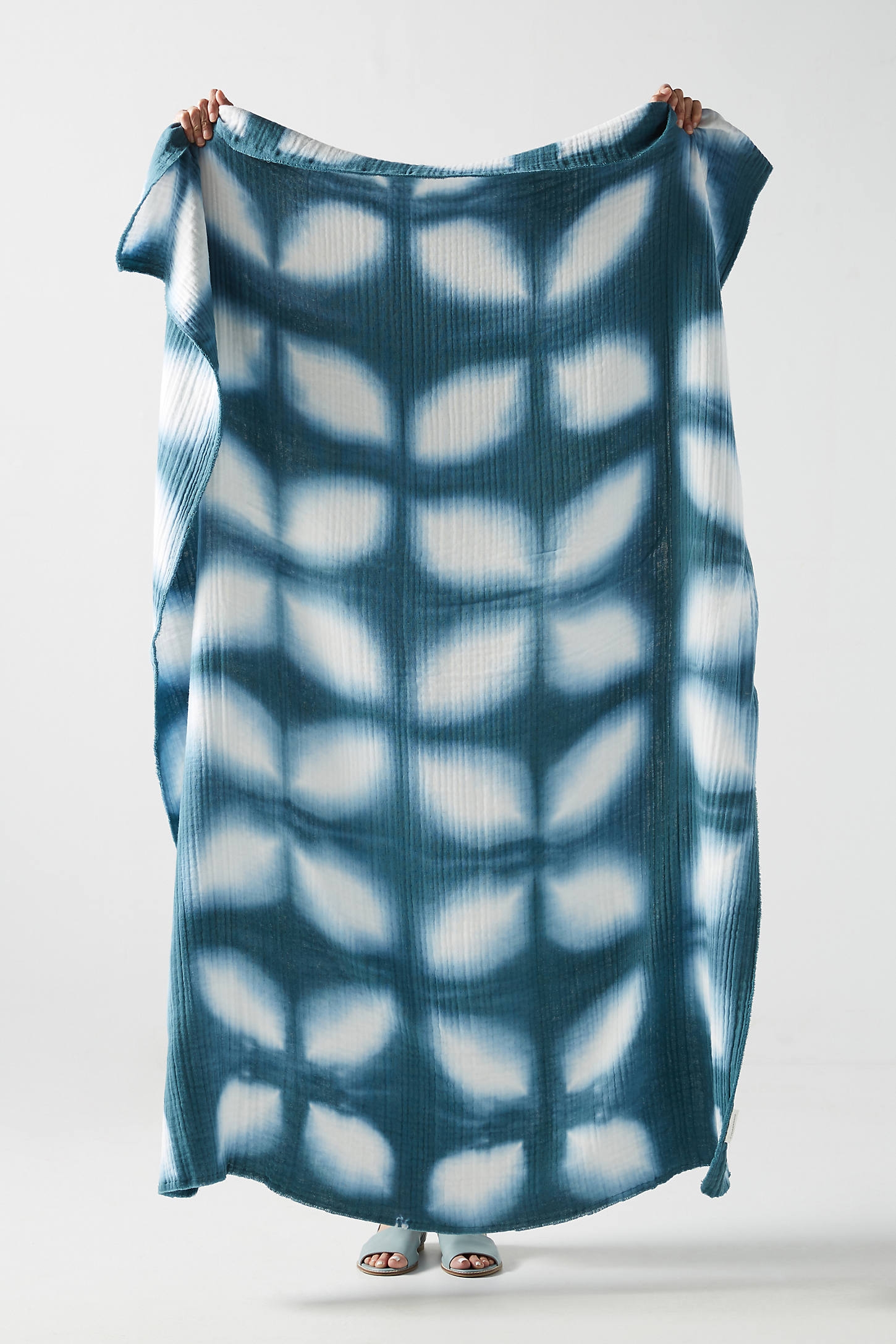 Tie-Dyed Airy Gauze Throw Blanket - Image 0