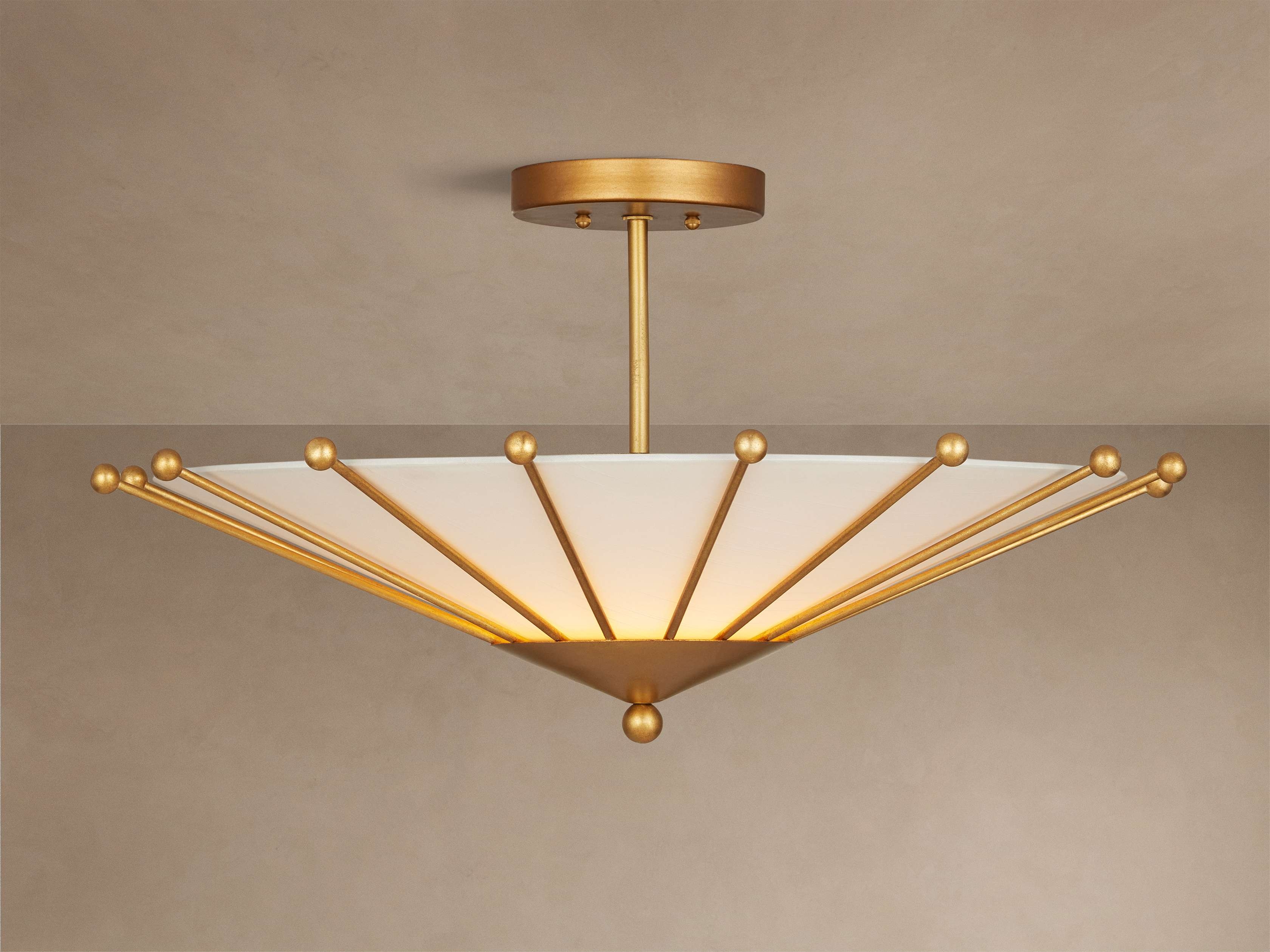 Edita Flush Mount in Metal Brass - Image 0