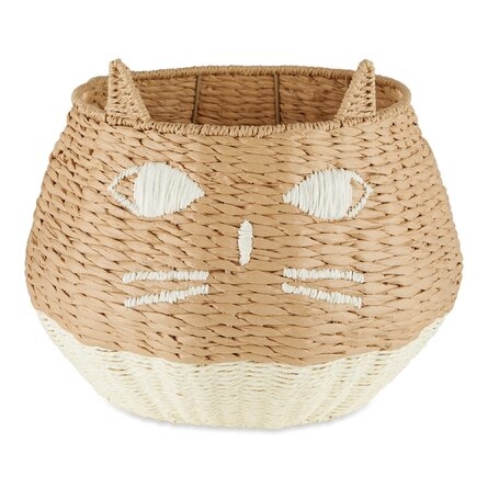 Kitty Cat Wicker Basket - Image 0