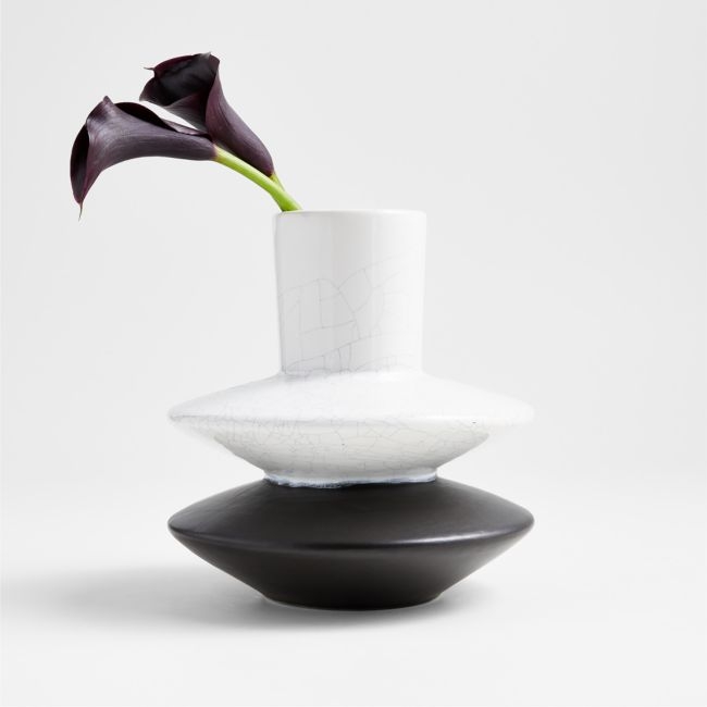 Priem Angular Two Layer Ceramic Vase - Image 0