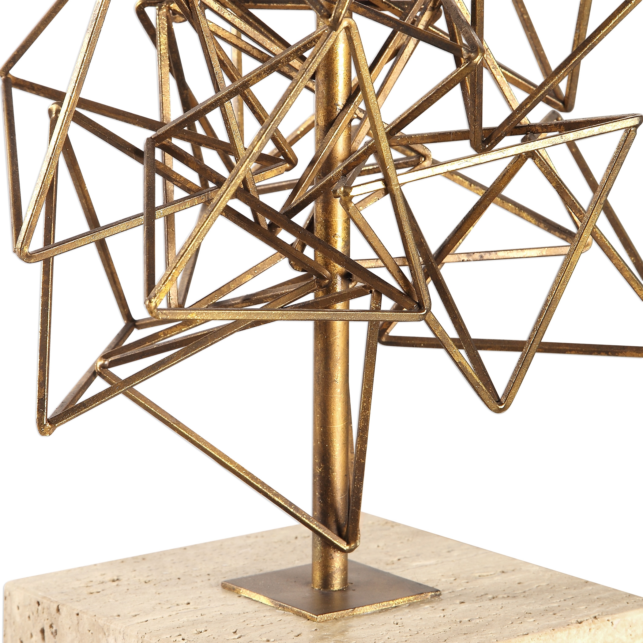 Vasaya Abstract Gold Table Lamp - Image 1