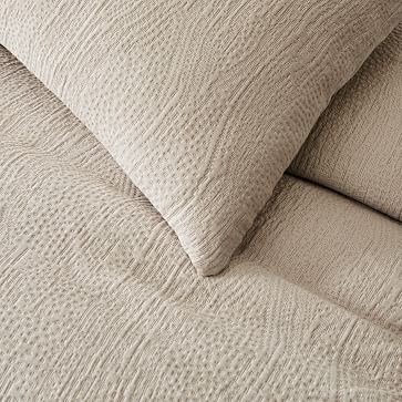 Silky TENCEL Cotton Matelasse Duvet, Full/Queen, Frost Gray - Image 3