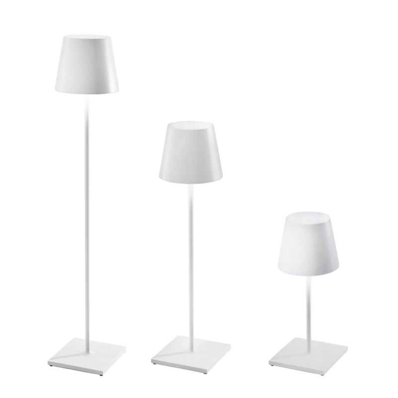 Poldina Pro XXL Metal Floor Lamp White 27" by Zafferano America - Image 1