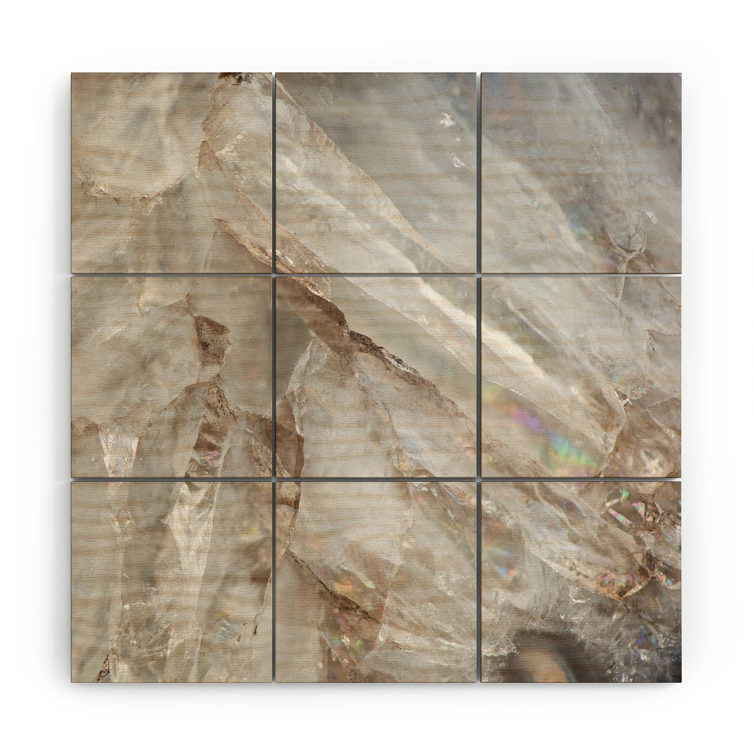 Crystalize by Bree Madden - Wood Wall Mural3' X 3' (Nine 12" Wood Squares) - Image 0
