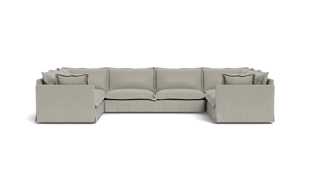 Skylar Slipcovered 5-Piece (6-Seat) U Shape Sectional - Image 0