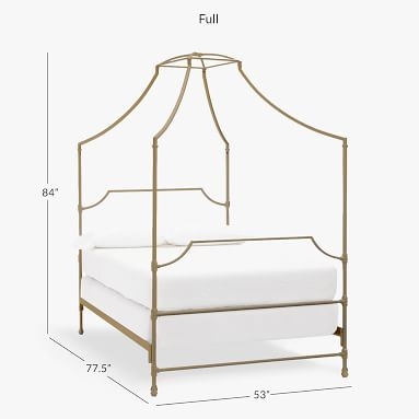 Maison Canopy Bed, Queen, Gold - Image 5