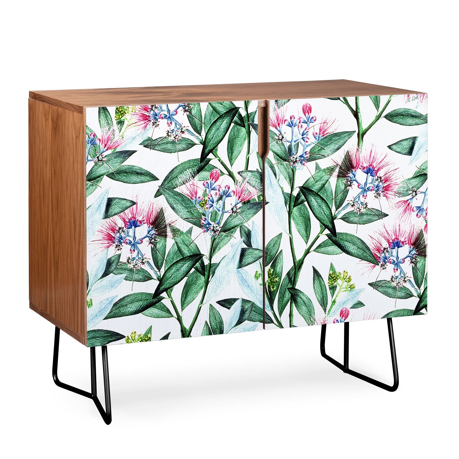 83 Oranges Floral Cure One Credenza - Birch / Gold - Image 2