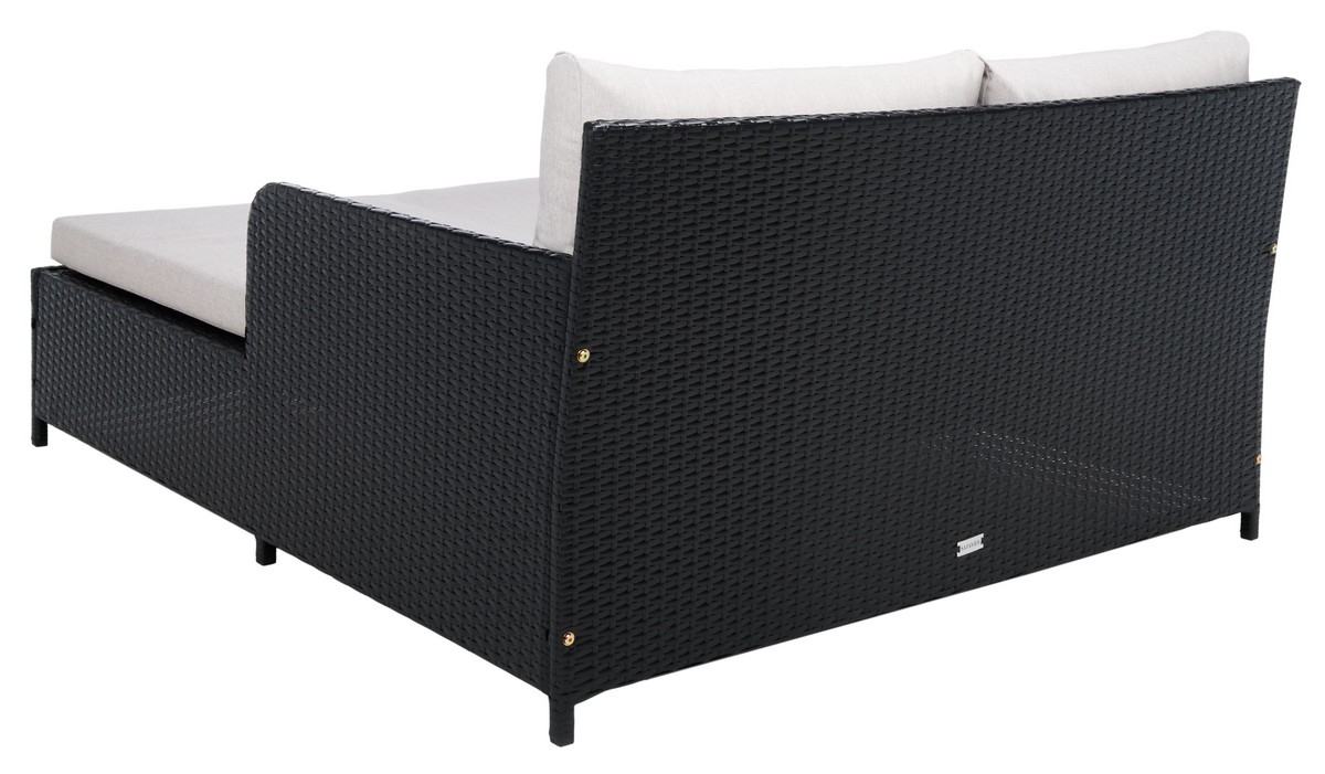 Cadeo Daybed - Black/Light Grey - Safavieh - Image 7