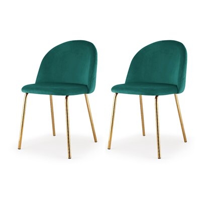M60 Modern Velvet Chair, Set of 2, Chrome (Set of 2) - Image 0