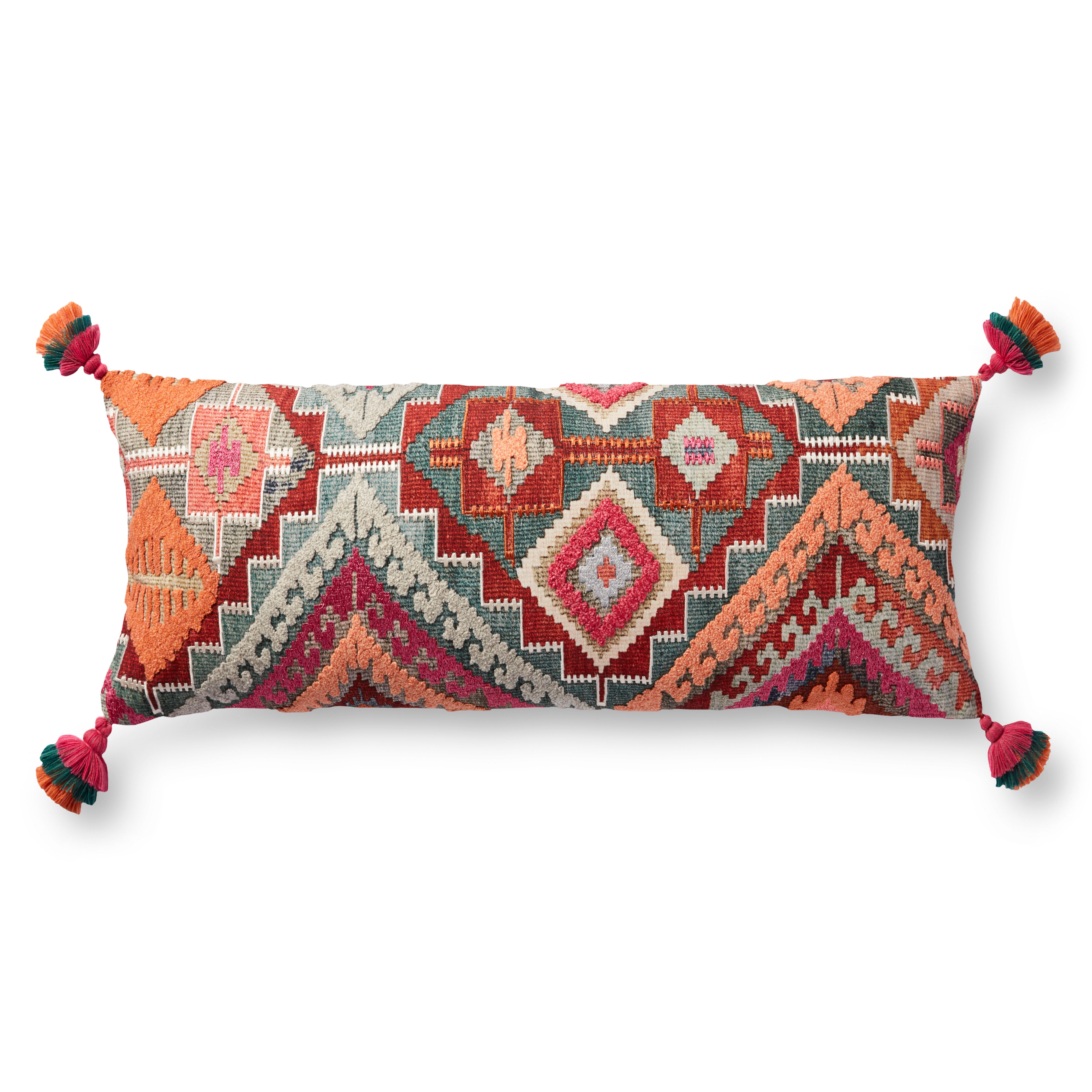 Justina Blakeney x Loloi Pillows P0954 Multi 13" x 35" Cover Only - Image 0