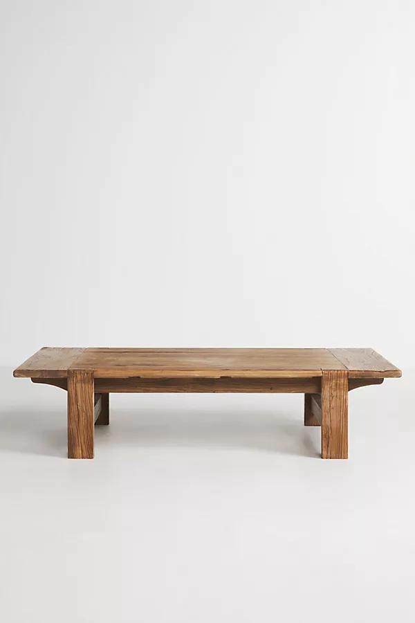 Sullivan Reclaimed Wood Coffee Table By Anthropologie in Beige Size S - Image 0