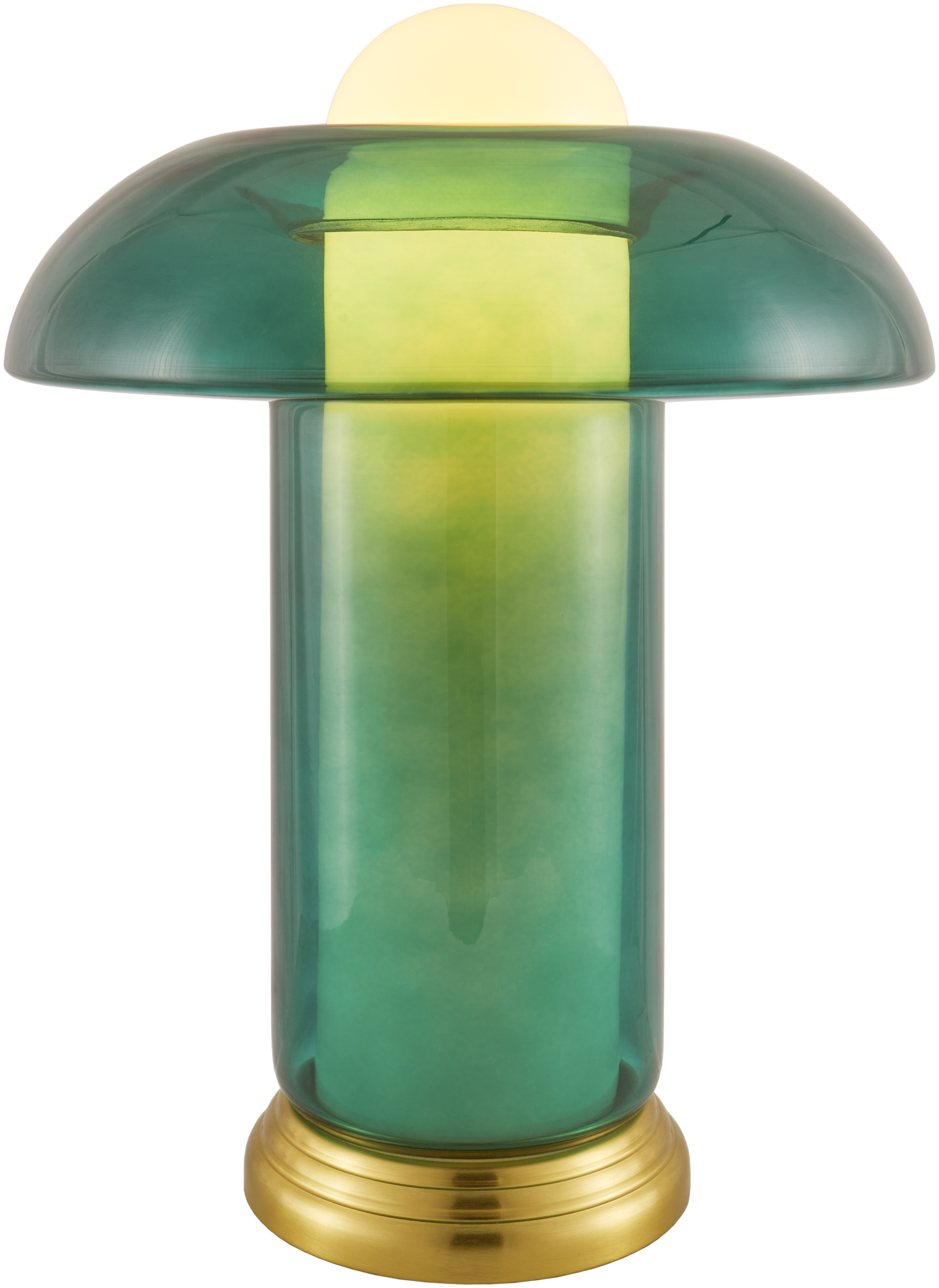 Wainaku  Hand Painted 17"H x 13"W x 13"D Accent Table Lamp - Image 0