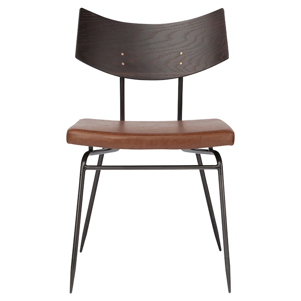 Kamilyn Dining Chair, Caramel and Seared Oak - Image 1
