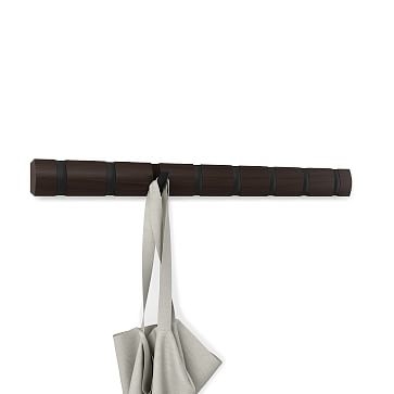 Flip Shelf, 8 Hook, Walnut & Gray - Image 2