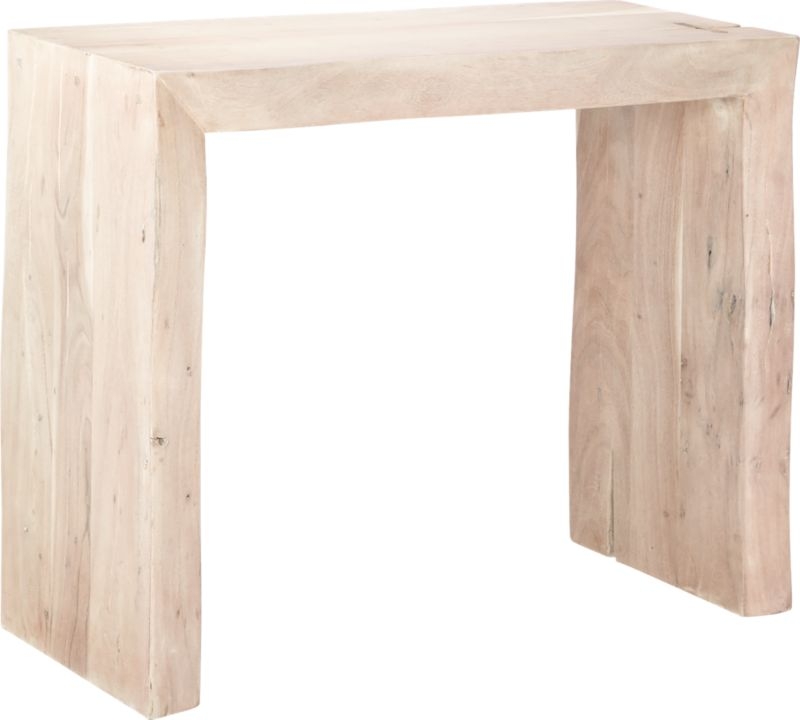 Blanche Bleached Acacia Console Table - Image 2