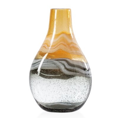 Manzer Swirl Glass Bulb Table Vase - Image 0