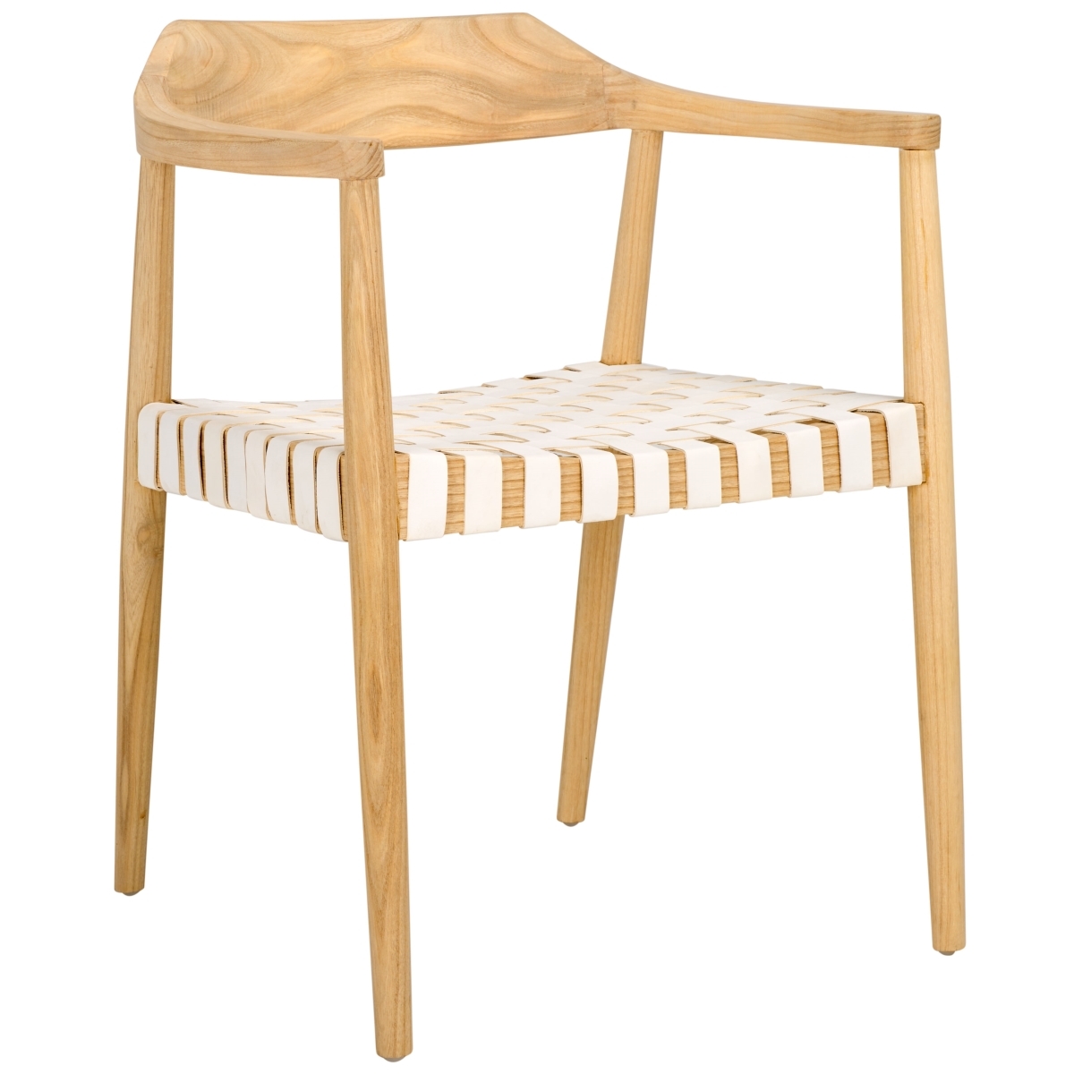 Amycus Accent Chair - White / Natural - Safavieh - Image 6