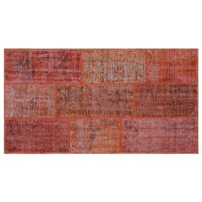 One-of-a-Kind Mastrangelo Hand-Knotted 1960s Orange 5'3" x 7'5" Area Rug - Image 0