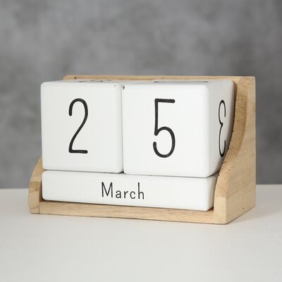 6 Piece Henriksen Calendar Letter Blocks Set - Image 0