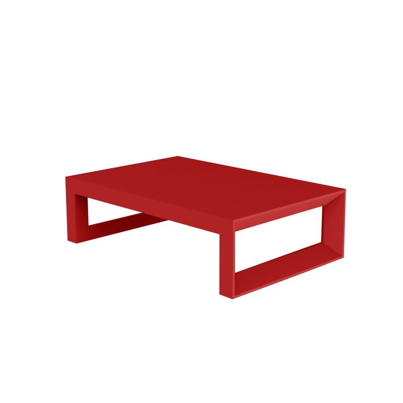 Vondom Frame Plastic Coffee Table Color: Red - Image 0