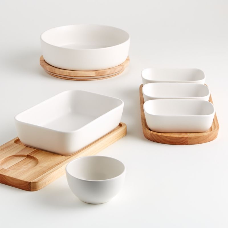 Oven-to-Table Oval Serving Bowls with Oval Platter - Image 2