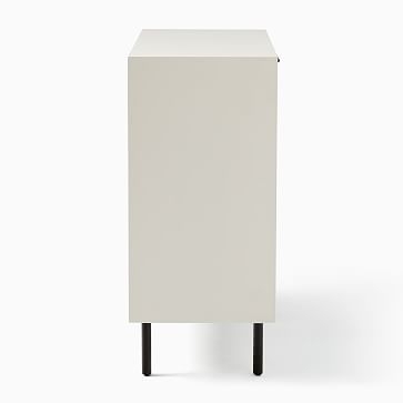Entry Cabinet, White & Brass - Image 3
