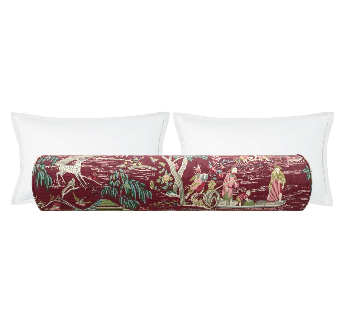 THE BOLSTER :: YANGTZE RIVER // AUBERGINE | SCHUMACHER - BY THE YARD - Image 0