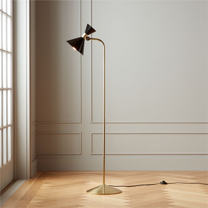 Hicks Black Floor Lamp - Image 1