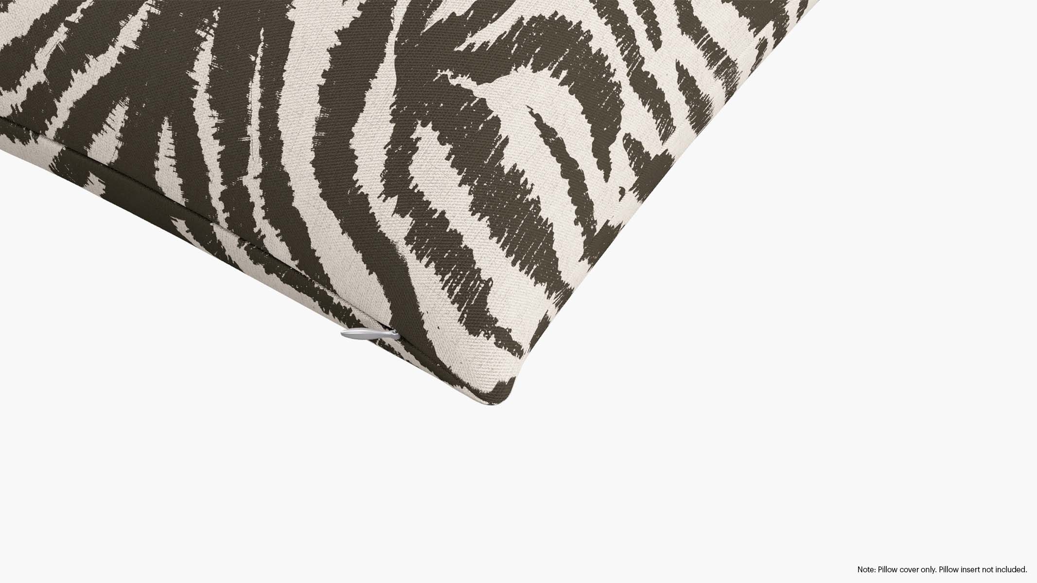 Throw Pillow Cover 20", Zebra, 20" x 20" - Image 1