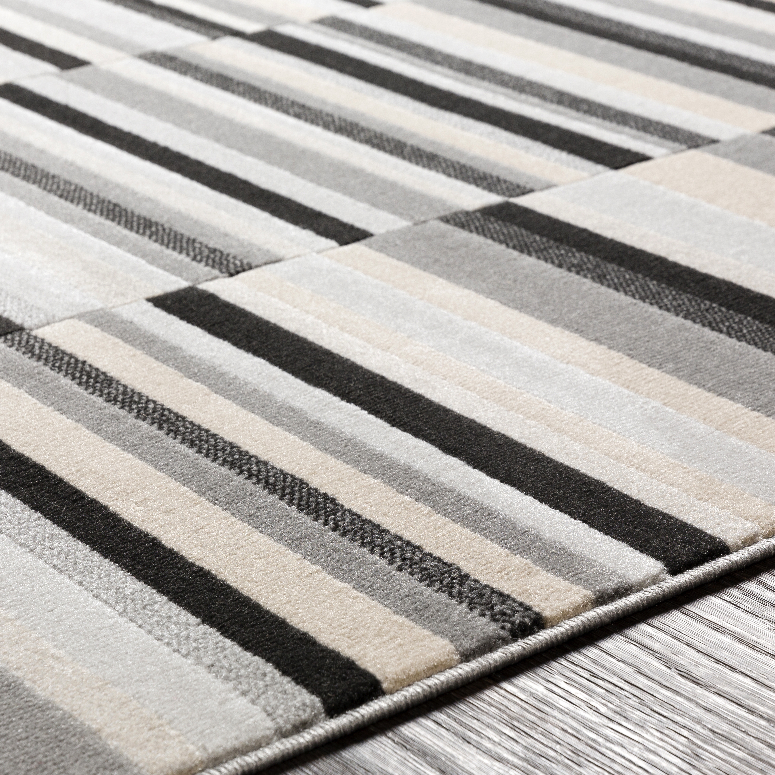 City Gray Indoor 2' x 2'11" Machine Woven Rug - Image 3
