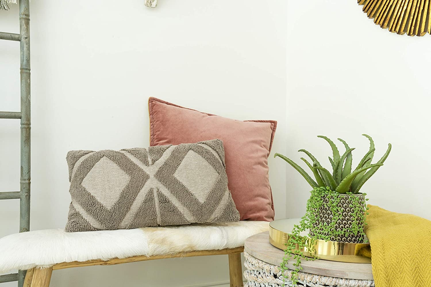 Kairi Lumbar Pillow, 24" x 14" - Image 6