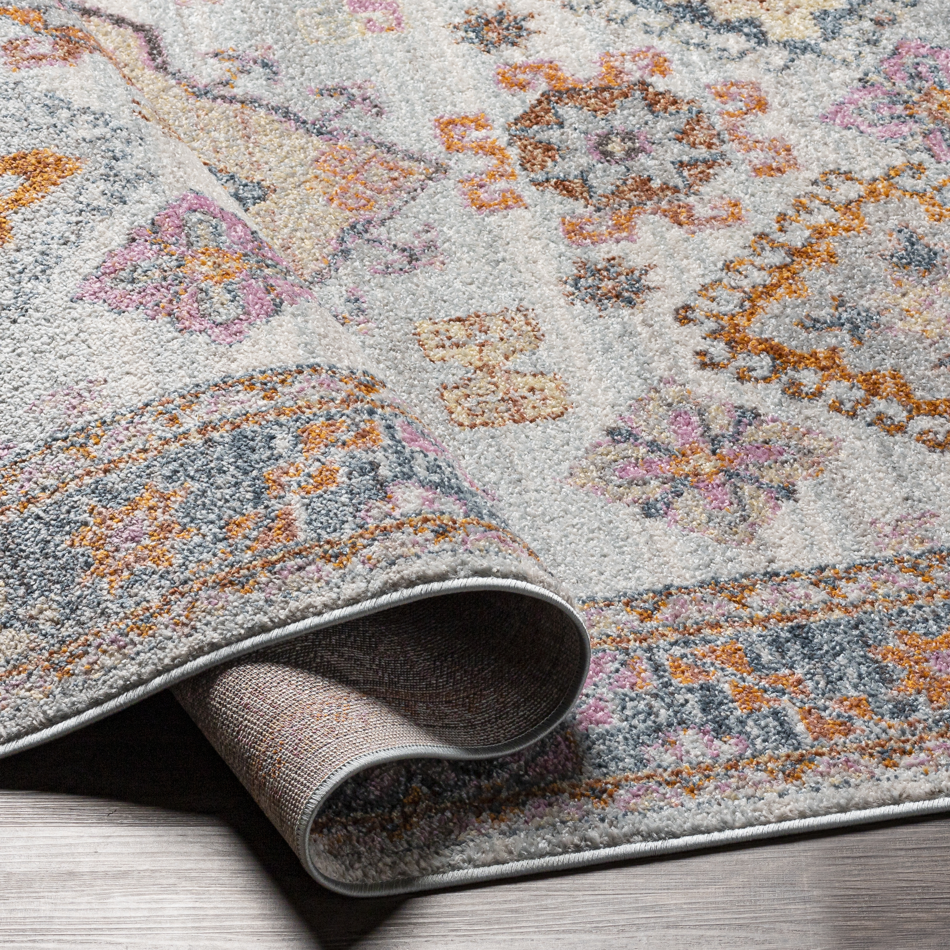 New Mexico Blue Indoor 2' x 3' Machine Woven Rug - Image 4