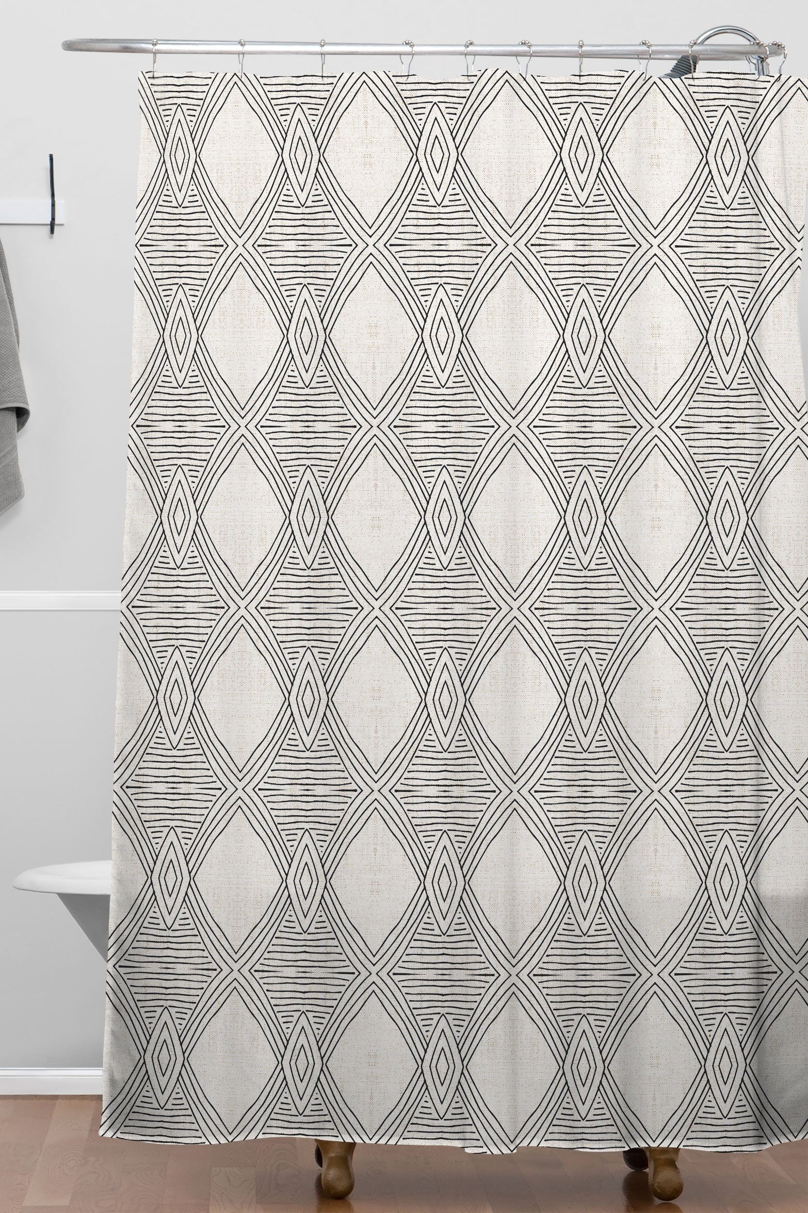 Holli Zollinger PLAYA DIAMOND Shower Curtain - Standard 71"x74" with Liner - Image 1