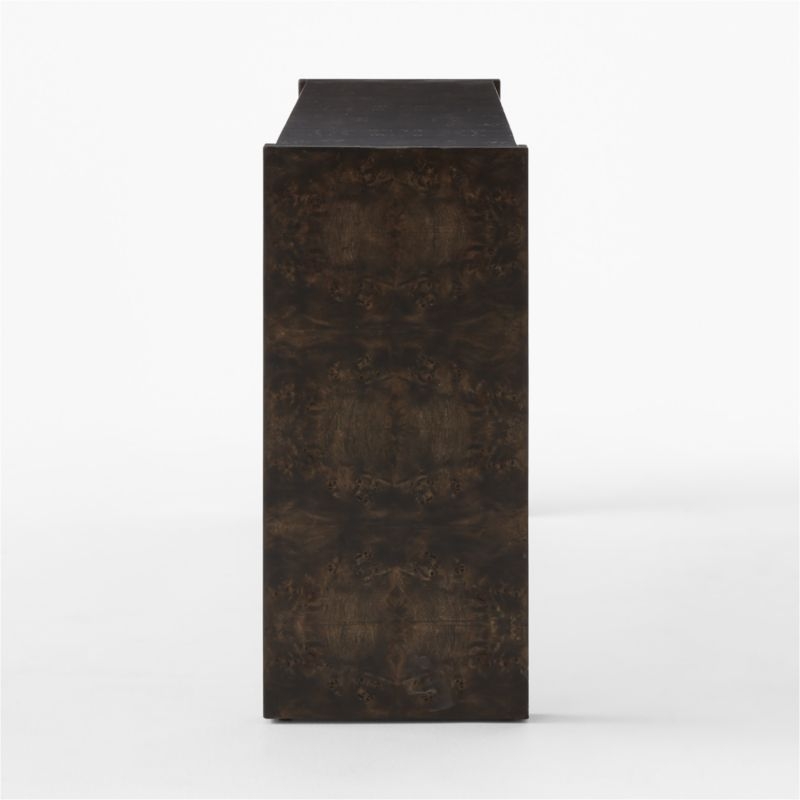 Niche 54" Black Burl Wood Console Table - Image 3