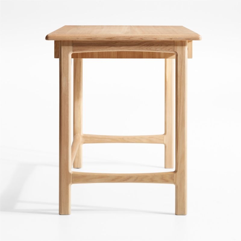 Elias 48" Natural Elm Wood Desk - Image 2