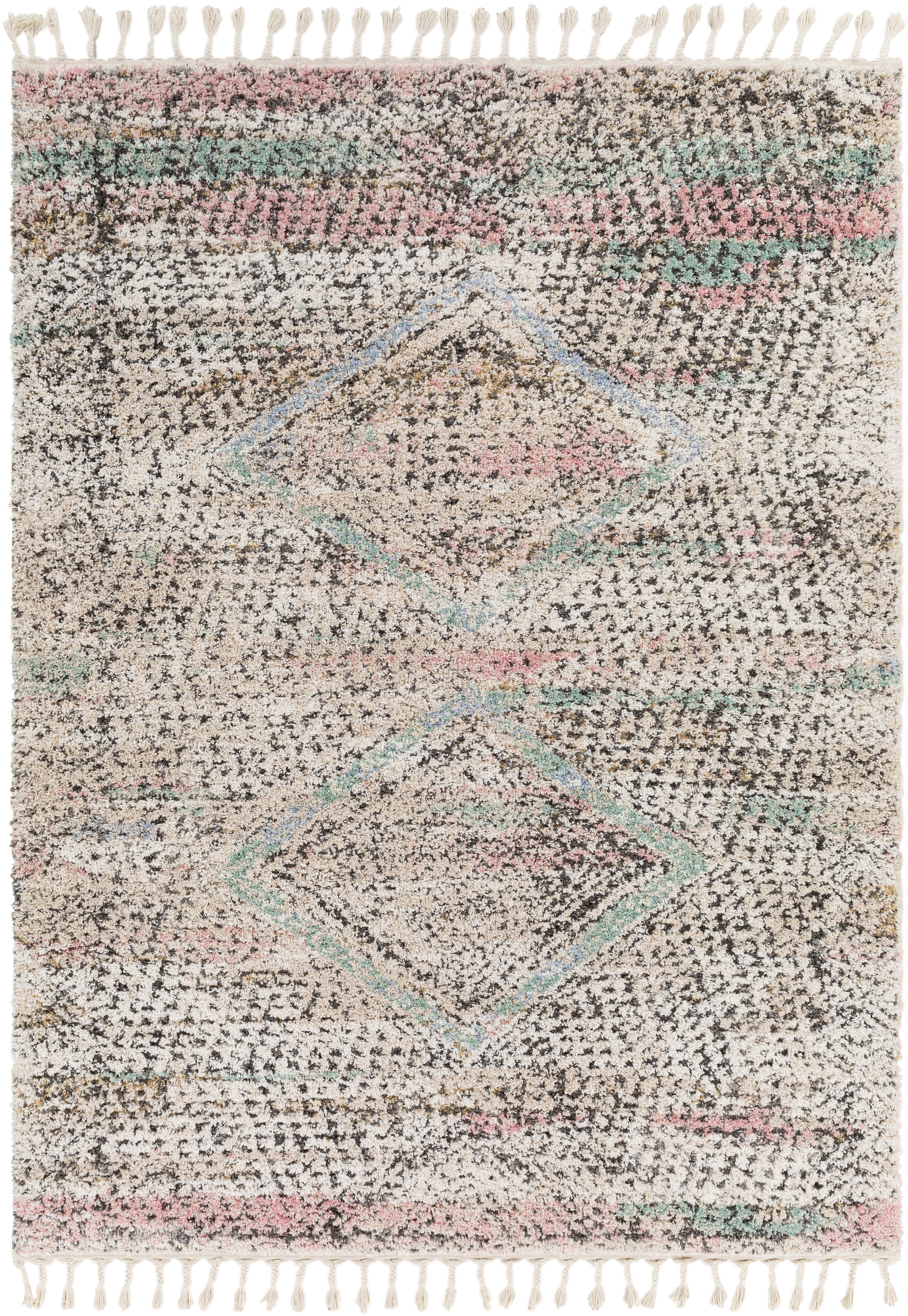 Lisbon Beige Indoor 9'2" x 12' Machine Woven Rug - Image 0