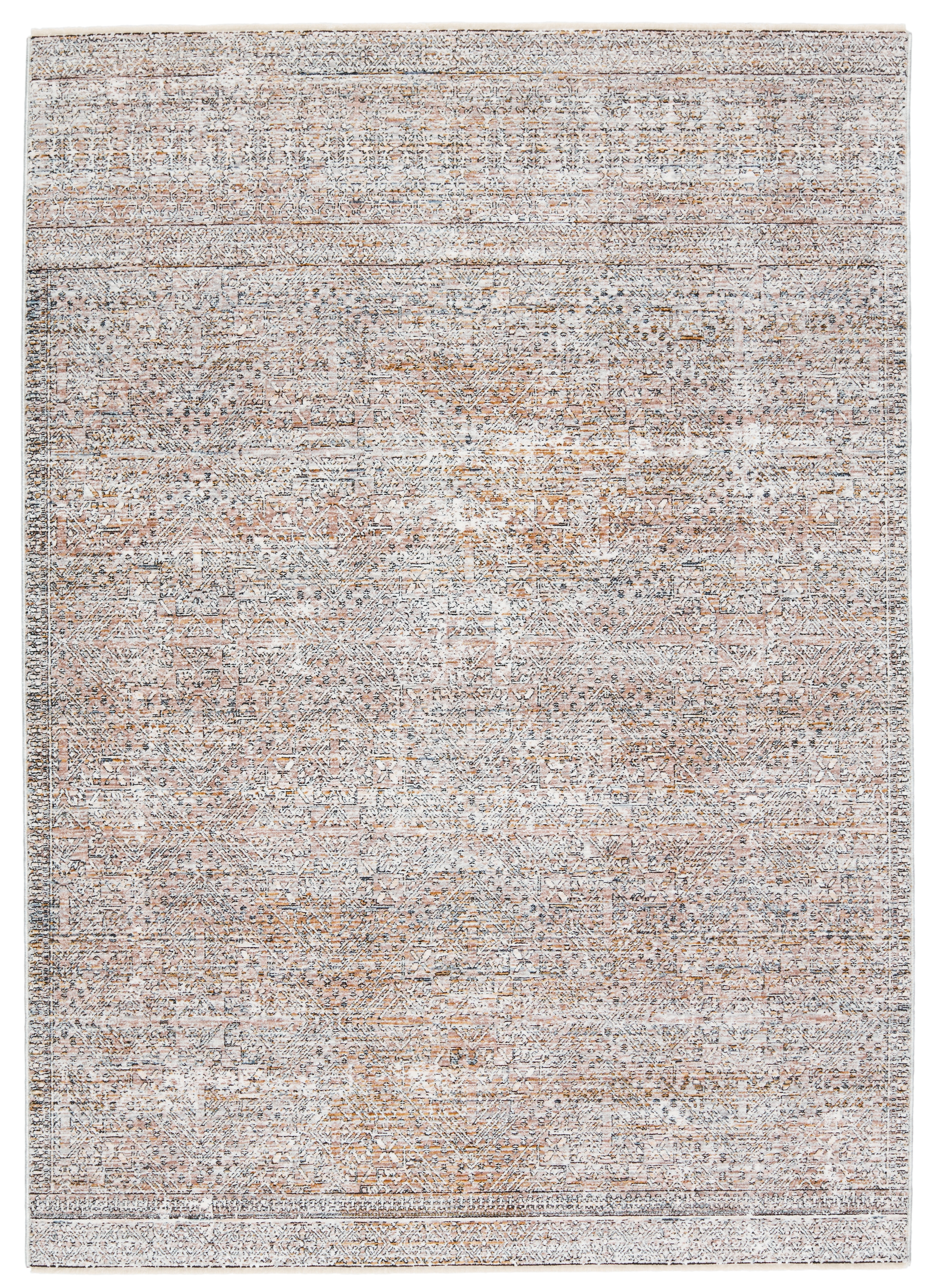 Talos Trellis Tan/ Gold Area Rug (8'X10') - Image 0