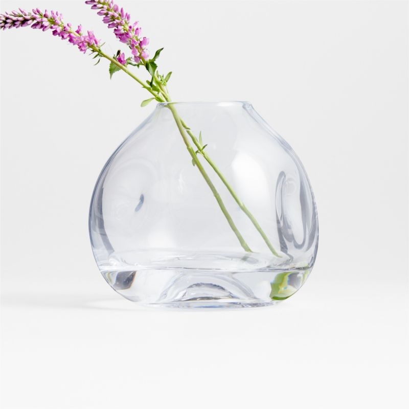 Regen Clear Blown Glass Vase 11" - Image 1