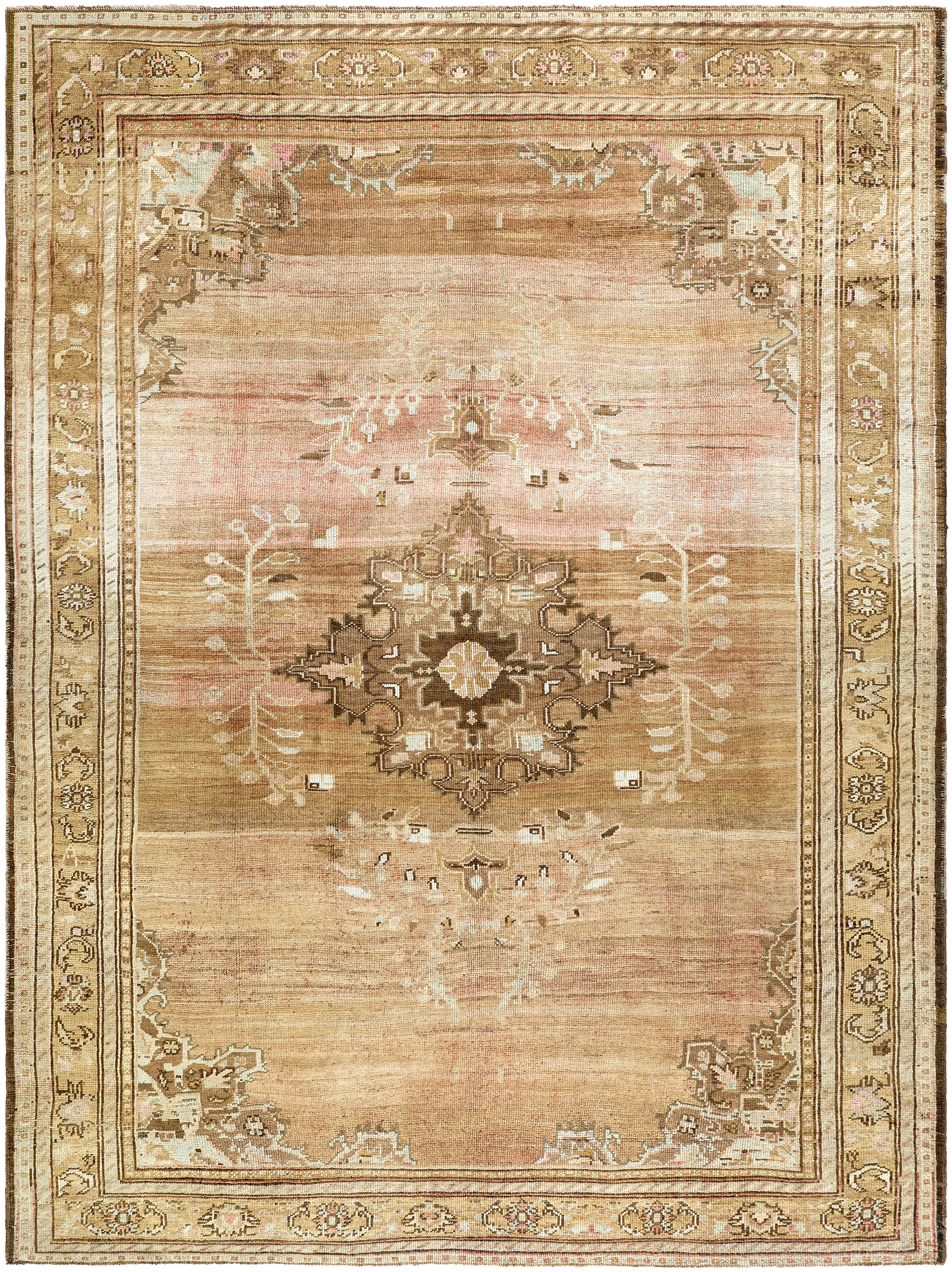 Antique One of a Kind   8'8" x 11'4" Handmade Rug - Image 0