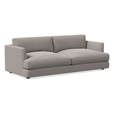 Haven Sofa, Poly, Astor Velvet, Storm Gray, Concealed Supports - Image 0