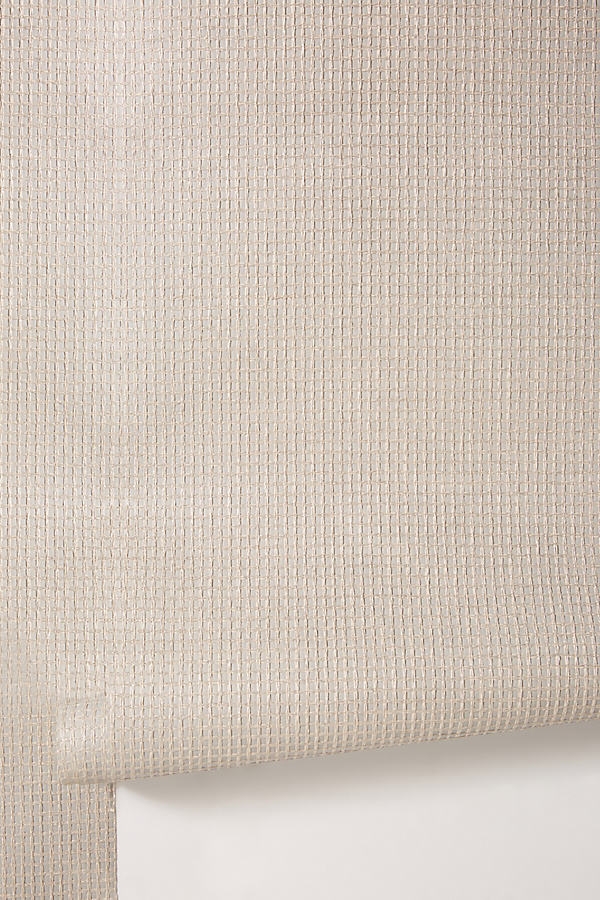 Wancahi Grasscloth Textured Wallpaper By Anthropologie in Grey Size SWATCH - Image 0