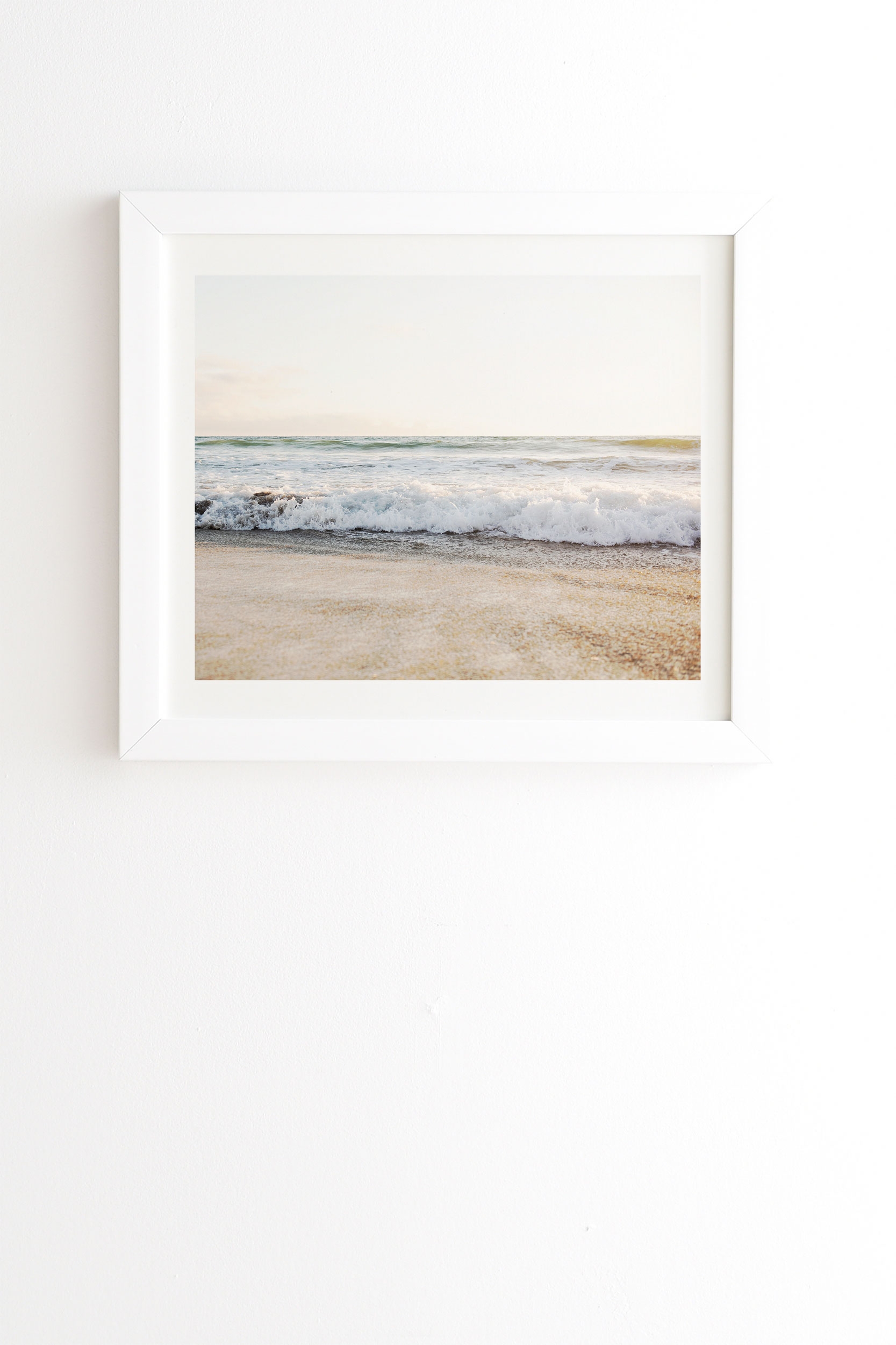 Sunset Kiss by Bree Madden - Framed Wall Art Basic White 14" x 16.5" - Image 0