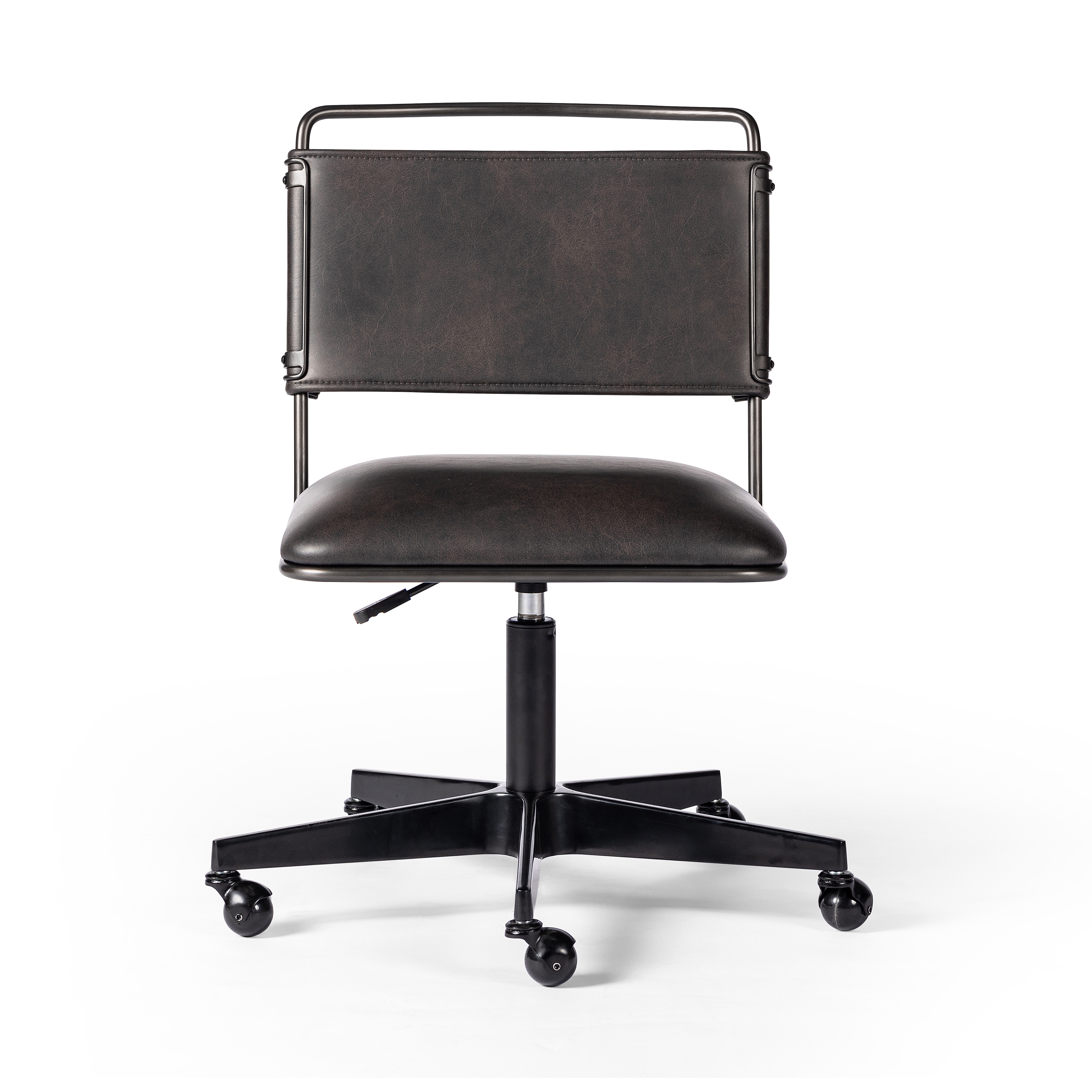 Wharton Desk Chair - Distressed Black - Image 3