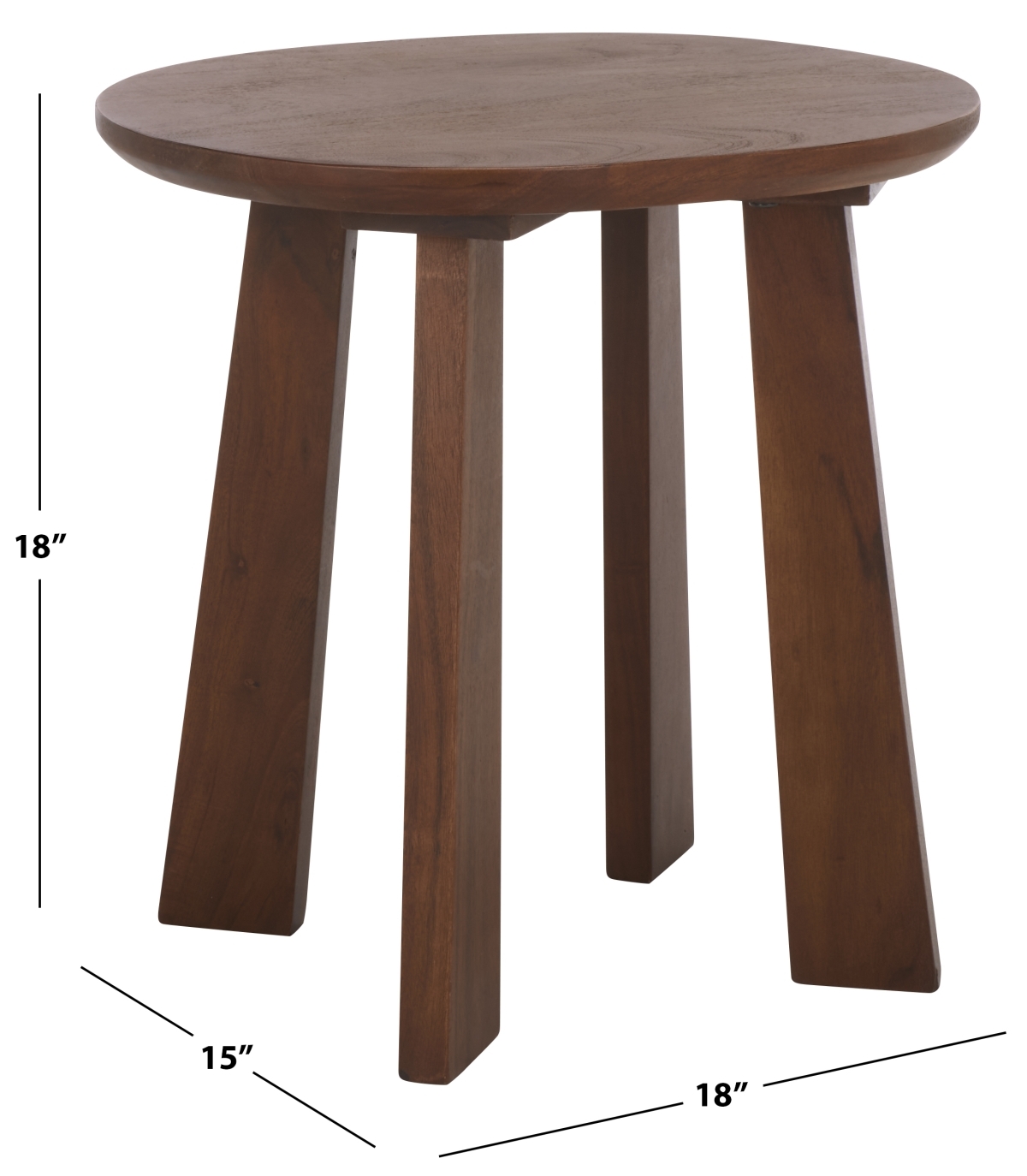 Zoro Round Stool - Brown - Image 6