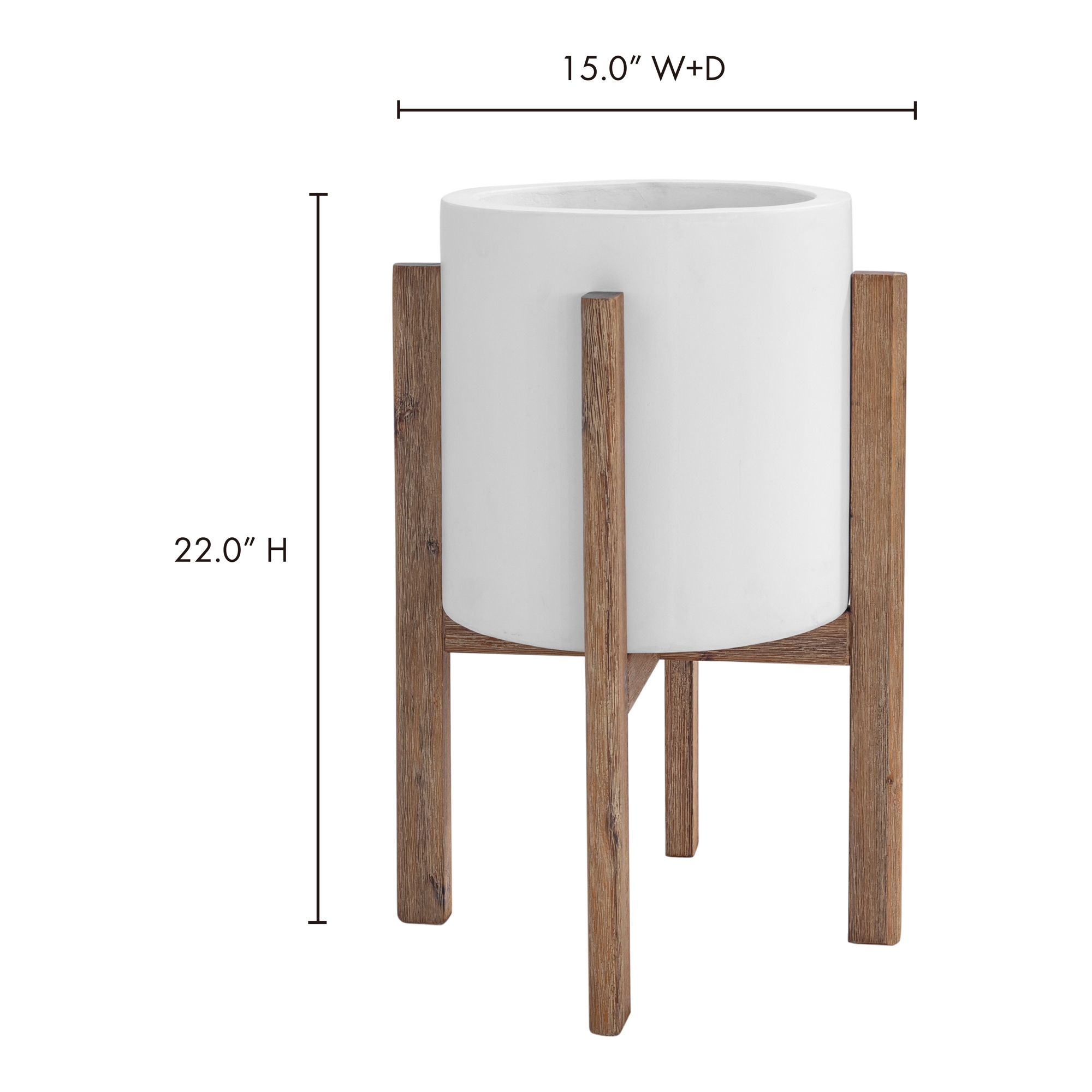 Everest Small Round Planter Cream White - Image 6