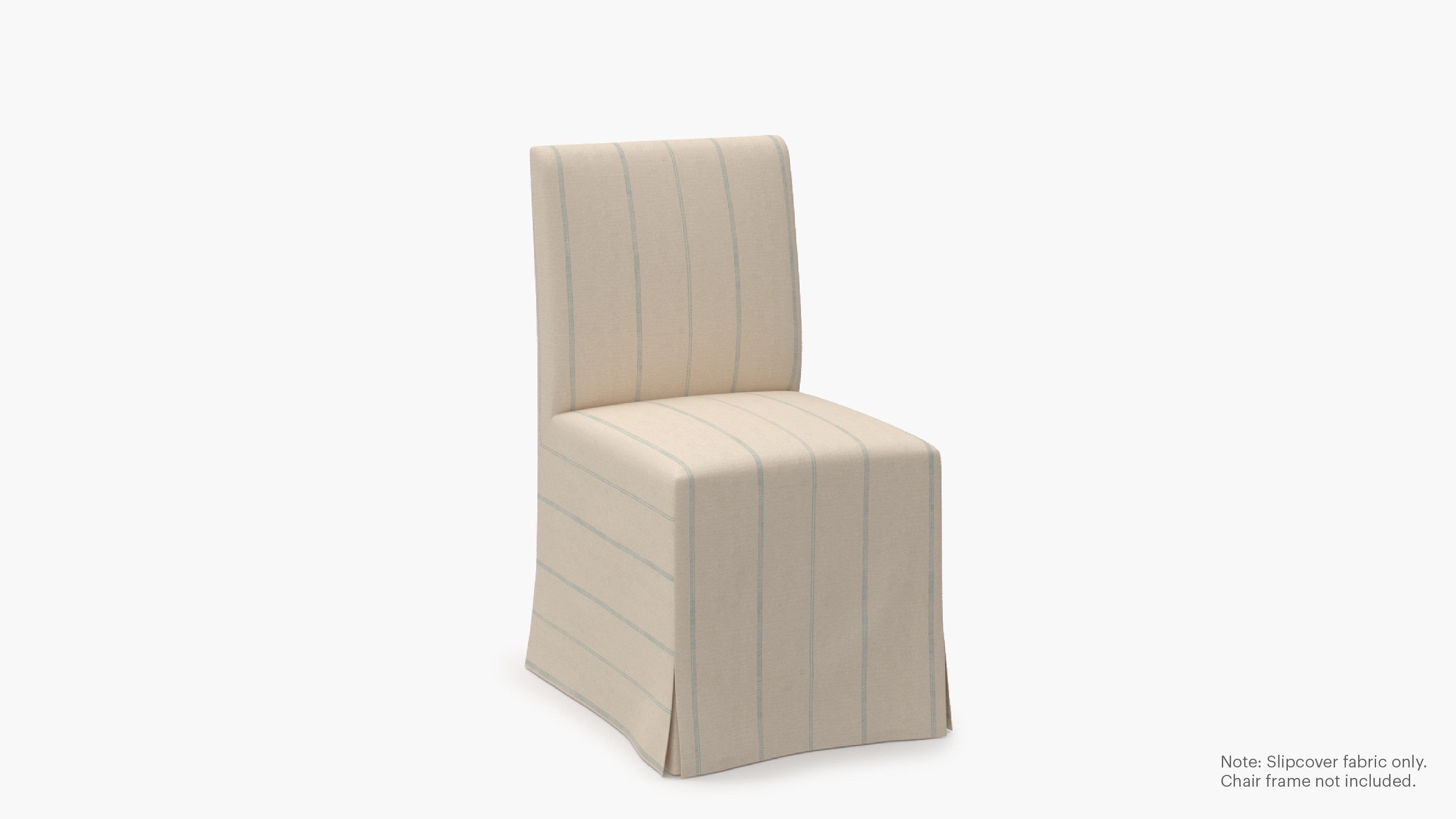 Slipcovered Signature Dining Chair - Cover Only, Sky Felix - Image 1