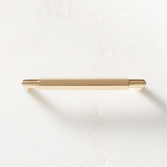 Lavau Unlacquered Brass Handle 5" - Image 0