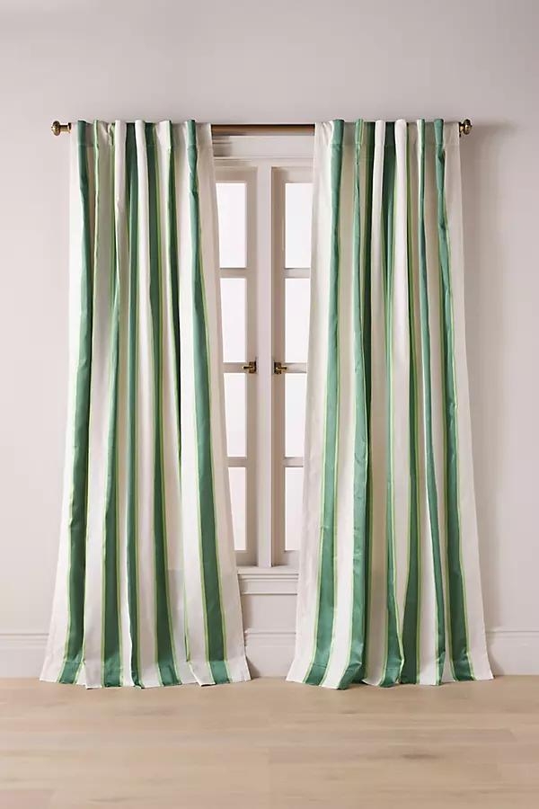 Woven Rugby Stripe Curtain - Image 0