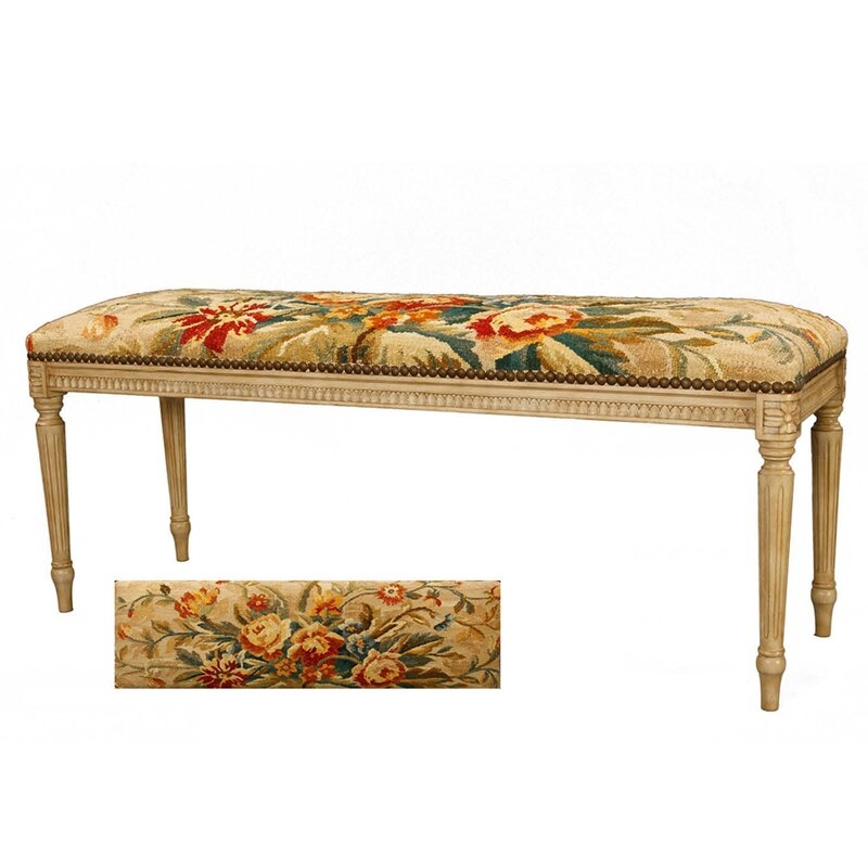 French Market Collection Upholstered Bench - Image 0